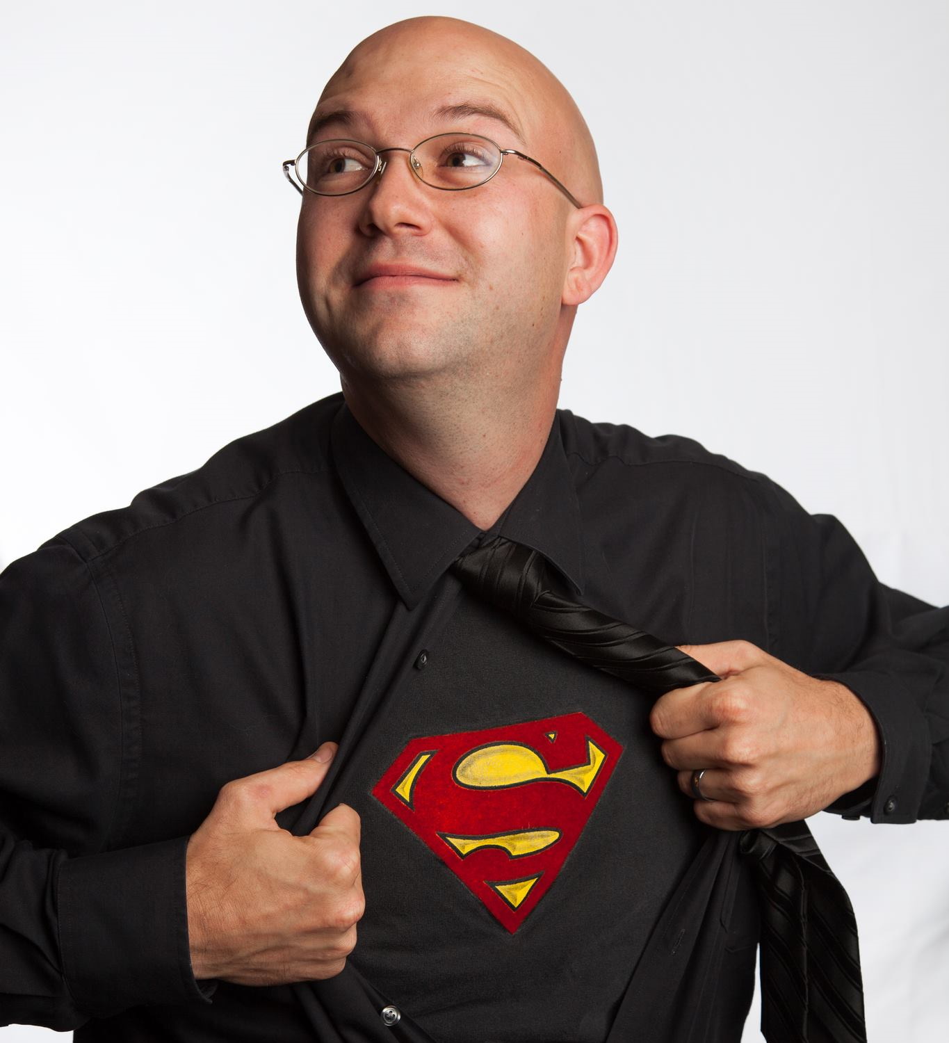 Patrick Ecker Superman pose